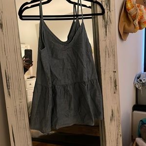 Blue tank top with tag!